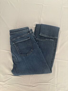 Lucky Brand Women's Straight Leg Hayden Skinny Dark Blue Jeans Sz 10/30